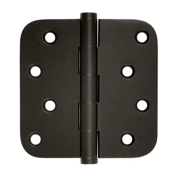 Patioplus 4 x 4 x 0.62 in. Radius Hinge, Zig-Zag, Oil Rubbed Bronze, Solid Brass, 2PK PA877987 - main